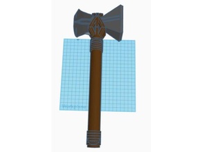 thor ' s axe 3d print model - Mito3D