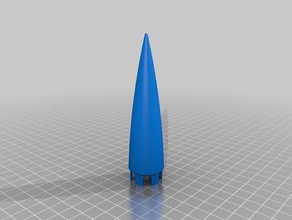 ileri süpürüldü roket kaburga airfoils hobi estes model 3d print model - Mito3D