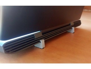 dell 7577 feet computer laptop cooler stand 3d print model - Mito3D