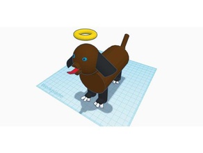 ange chien L'impression 3d 3d print model - Mito3D