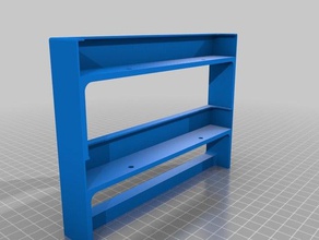ikea besta doble escritorio estante de la oficina 3d print model - Mito3D