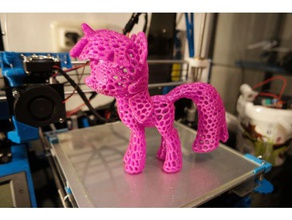 twilight sparkle voronoi stile giochi e giocattoli my little pony giocattolo 3d print model - Mito3D