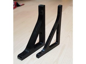 simple shelf bracket household 3d print model - Mito3D