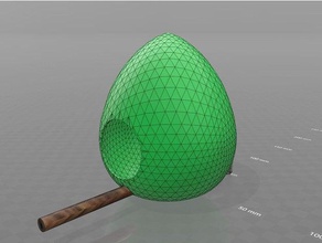 birds house mk2 outdoor & garden bird birdhouse egg holder pole 3d print model - Mito3D