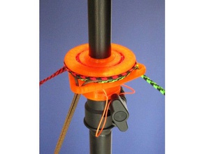buddipole guy bearing electronics airsoft amateur radio antenna mount ham openscad qrp 3d print model - Mito3D