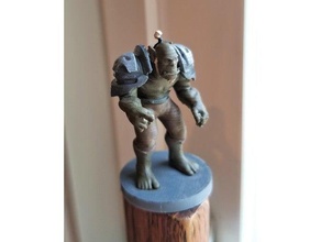 orc leader creatures dungeons dragons miniature 3d print model - Mito3D