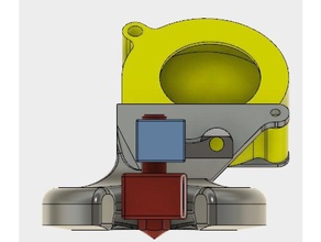 50mm wanhao duplicateur i3 v21 à l'arrière de la soufflante v2 Imprimante 3d accessoires souffleur refroidisseur ventilateur 50 mm 3d print model - Mito3D