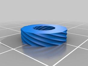 twisted-ring Ringe ring 3d print model - Mito3D