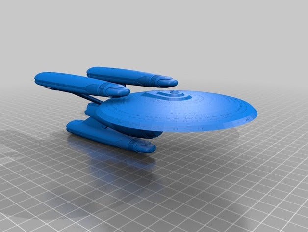 star trek tng niagara class vehicles borg starship 3D print model - Mito3D