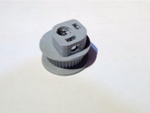 polia de 36 dentes gt2 furo 8 mm m3 Impressora 3d peças 8mm 3d print model - Mito3D