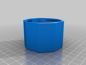 kleine Bajonett-Deckel 5-15 Container kundengebundene 3d print model - Mito3D