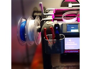 various flashforge finder accessories 3d printer parts accessory basket cup filament spool holder 3d print model - Mito3D
