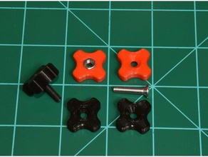 thumbwheel m4 bolt gadgets thumbscrew 3d print model - Mito3D