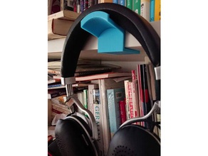 headphones hook customizable music holder 3d print model - Mito3D