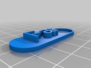 uzak Anahtarlık özelleştirilmiş 3d print model - Mito3D
