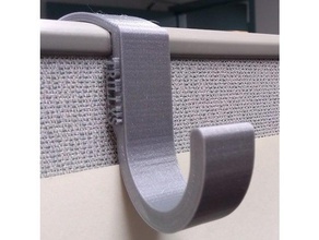 old steelcase cubical hook 3d printing 3d print model - Mito3D
