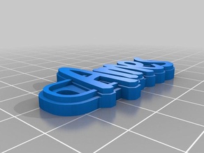 ames Schlüsselanhänger kundengebundene 3d print model - Mito3D