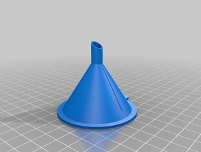 desiccant funnel 50mm top 8mm bottom kitchen & dining customized 3d print model - Mito3D
