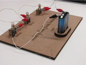 circuito en serie de lámparas 3d print model - Mito3D