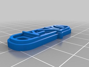 kyra i portachiavi su misura 3d print model - Mito3D