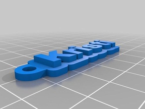 kristi portachiavi i su misura 3d print model - Mito3D