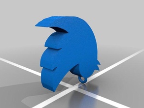 logotipo de twitter encanto llaveros el pulsera del 3d print model - Mito3D
