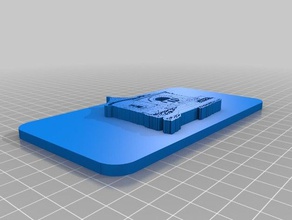 library logo plate 5mm 3d printing 3d print model - Mito3D