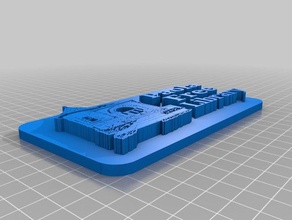 paola free library logo plate 5mm 3d printing 3d print model - Mito3D