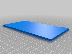 trapunta rettangolo modello La stampa 3d 3d print model - Mito3D