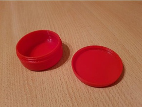 small box - round containers 3d print model - Mito3D