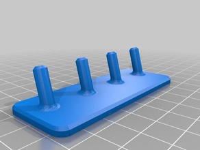 key hanger remix - no screws mounting tape organization keys 3d print model - Mito3D