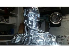 t-800 busto modello di robot 3d print model - Mito3D