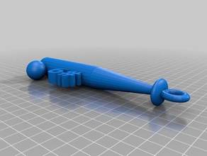 baseball tag 3d printing keychain name ornament 3d print model - Mito3D