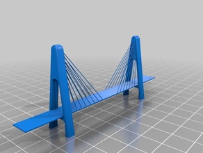 hanging bridge buildings & structures building structure 3d print model - Mito3D