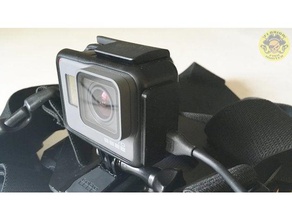 gopro hero 5 6 charge port cover camera 3d print model - Mito3D