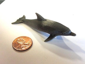 dolphin split Druck Tiere 3d print model - Mito3D