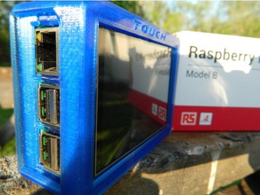 raspberry pi 3 touch screen computer case housing 3d print model - Mito3D