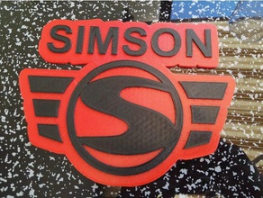 simson logo Otomotiv bisiklet araba ddr tasarım logoları moped motosiklet işaret duvar 3d print model - Mito3D