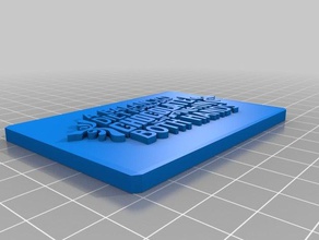 balanced diet plaque signs & logos quote quotes 3d print model - Mito3D