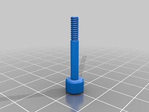 m4 27 mm diameter thread 23 long 8 threaded section parts customized 3d print model - Mito3D