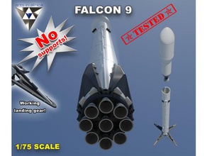 falcon 9 modello i veicoli veicolo di lancio razzo spacex tess, satelite 3d print model - Mito3D