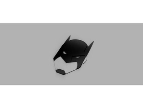 batman 2d-Fläche 3d-drucken dc comics Superheld 3d print model - Mito3D