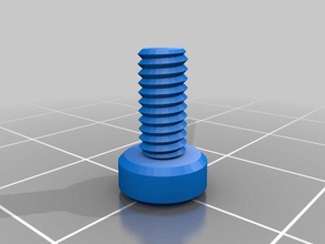 m4 37 mm diameter thread 21 long 8 threaded section parts customized 3d print model - Mito3D