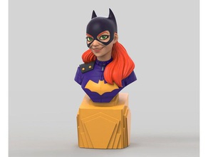 batgirl bust people batman dccomics fanart statue 3d print model - Mito3D