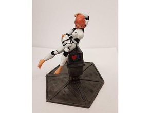 anime señora stormtrooper las esculturas el femenino de star wars 3d print model - Mito3D