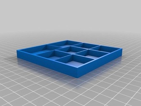 small screw tray tool holders & boxes freecad parts trays 3d print model - Mito3D