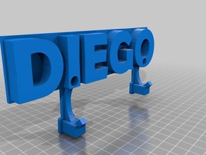 hook hanger - gancio appenditutto diego decor 3d print model - Mito3D