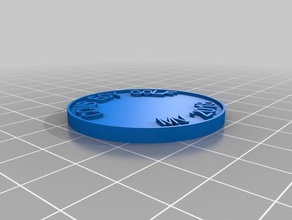 valle de la montaña moneda monedas & insignias personalizado 3d print model - Mito3D