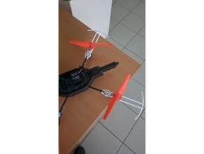 pára-choques papagaio ardrone 20 de alumínio esportes cruz r c veículos parrot ar drone protetor 3d print model - Mito3D