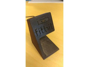 fitbit iyonik stand logo araçlar smartwatch 3d print model - Mito3D